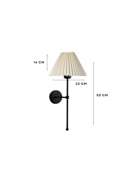GloboStar Φωτιστικό Τοίχου Μπεζ 22x14x50εκ. GloboStar Φωτιστικό Τοίχου Μπεζ 22x14x50εκ.