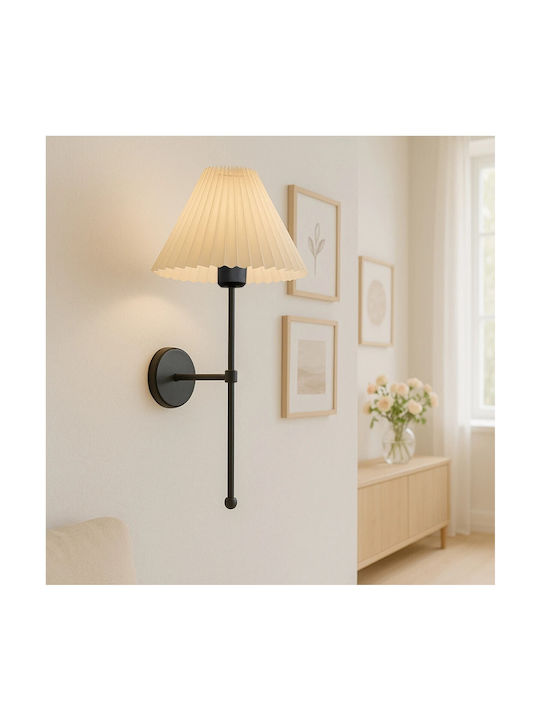 GloboStar Modern Lamp Wall with Socket E27 Beige 22x14x50cm