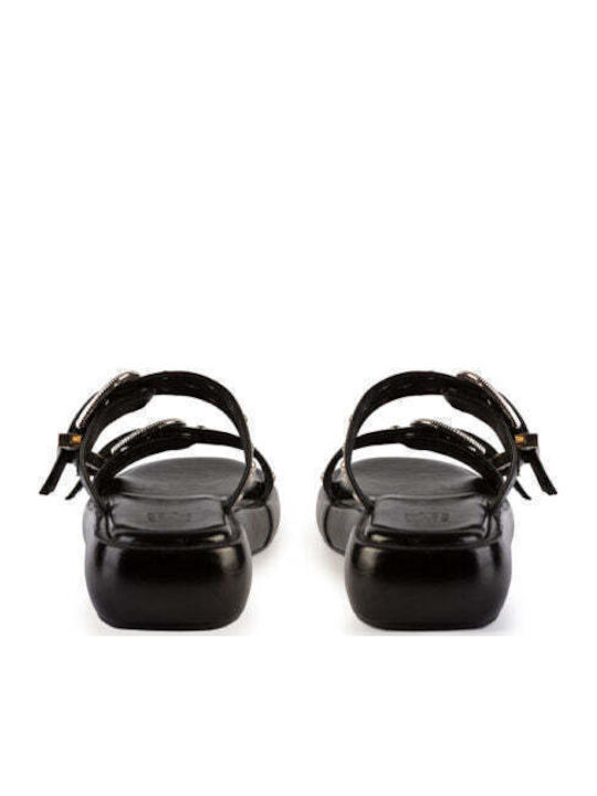 Women's Flat Sandals Flatforms in Black Color