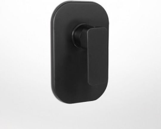 Eurorama Quadra pentru Lavabo 1 Ieșire Black Matt