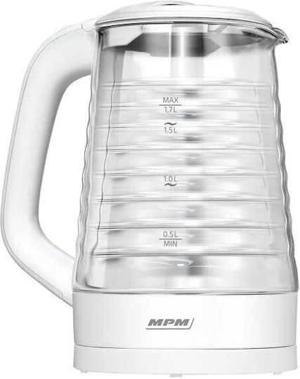 MPM Kettle 1.7lt 2200W White