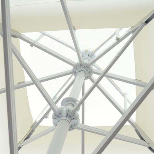 HomeMarkt Replacement Umbrella's Fabric Ecru 4x4m