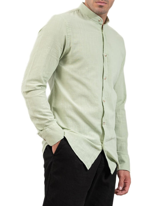 Vittorio Artist Linen Shirt Mint Green