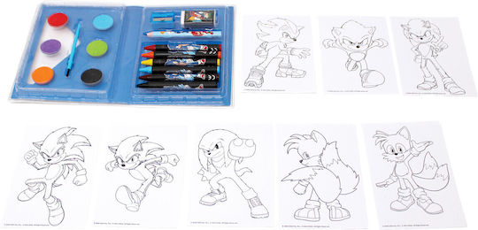 Σετ Ζωγραφικής 24τμχ Sonic Hedgehog