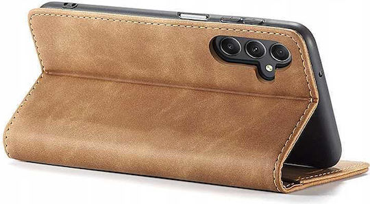 Spacecase Wallet Leder / Silikon Braun (Galaxy A55)