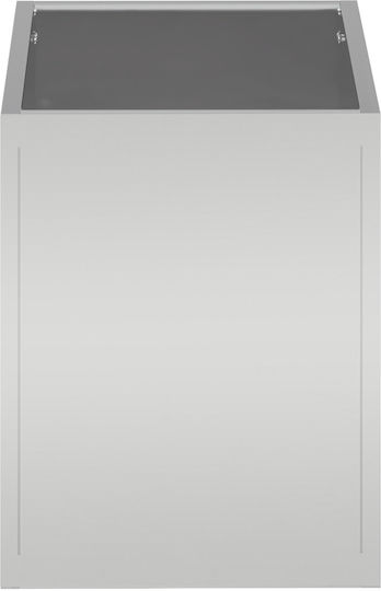 vidaXL Garden Pot Metallic Silver 50x32x40cm.