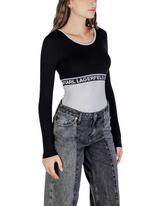 Karl Lagerfeld W Blocked Bodysuit A3w17045-998 Multi