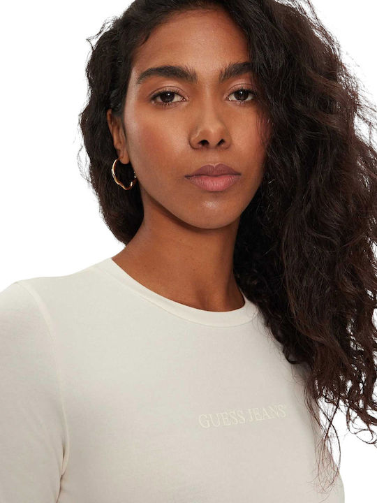 Guess Jeans W Ls Bodysuit W4bp41j1314-g011 White