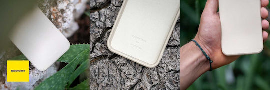Spacecase Задна Корица Силикон Бежова (iPhone 15)