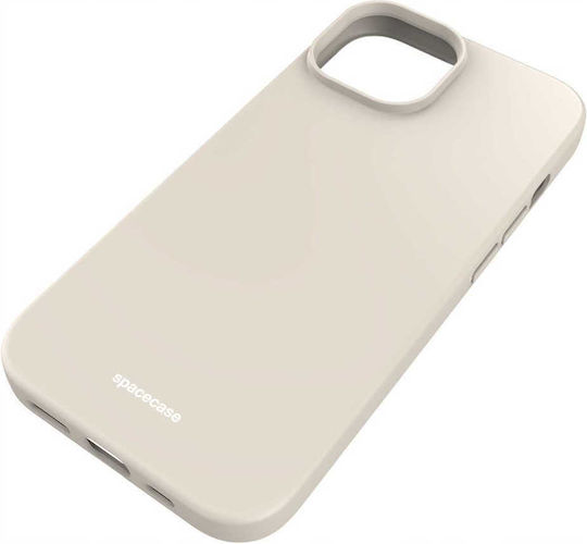 Spacecase Задна Корица Силикон Бежова (iPhone 15)