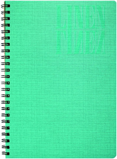 A&G Paper Спирал Тетрадка На райета 4 Теми Linen 1бр (Различни дизайни/цветове)