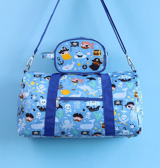 A Little Lovely Company Sack Voyage Pirates Fabric L46xW22.5xH25cm