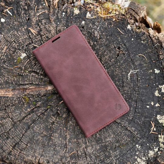 Spacecase Leder / Silikon Brieftasche Rot (Galaxy A14)