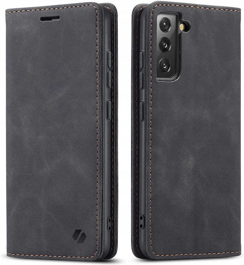 Spacecase Портмоне Кожено / Силиконово Черно Калъф За Мобилни Телефони Galaxy S22 5G