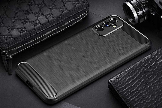 Spacecase Carbon Back Cover Σιλικόνης Μαύρο (Galaxy M52)