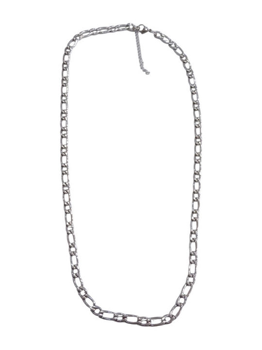 Kalliopi Silver Ανδρική Αλυσίδα Λαιμού από Ατσάλι Μήκους 54cm