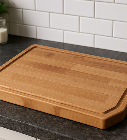 Sanitec Wooden Chopping Board 44.5x35.5cm