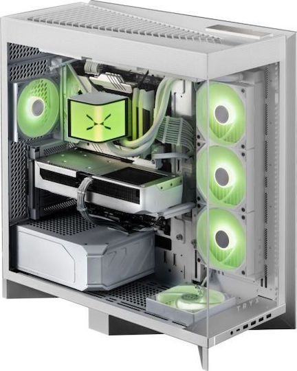 Tryx LUCA L70 Gaming Midi-Turm Computergehäuse mit Seitenfenster Weiß