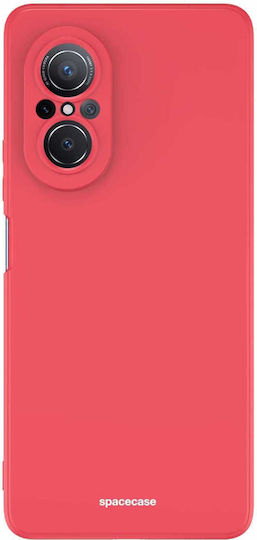 Spacecase Umschlag Rückseite Silikon Rot (Huawei Nova 9 SE)
