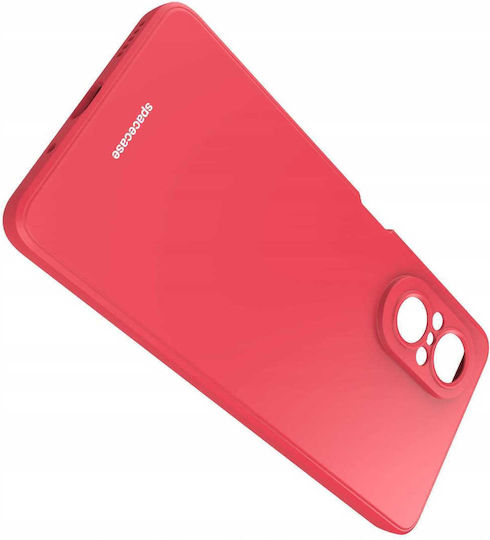 Spacecase Umschlag Rückseite Silikon Rot (Huawei Nova 9 SE)