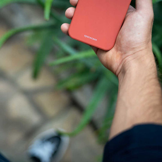 Spacecase Umschlag Rückseite Silikon Rot (Huawei Nova 9 SE)