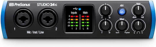 Presonus 24c Εξωτερική Επαγγελματική Κάρτα Ήχου με Σύνδεση USB
