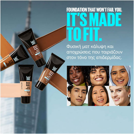 Maybelline Fit Me Matte + Poreless Liquid Foundation 110 Porcelain 30ml