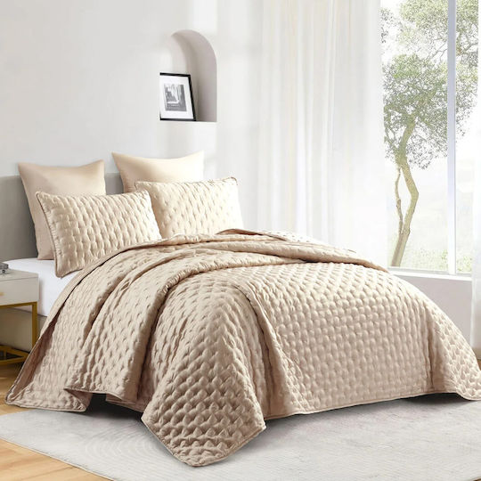 Liolios Home Cuvertură Extra-dublu Bej 250x240cm