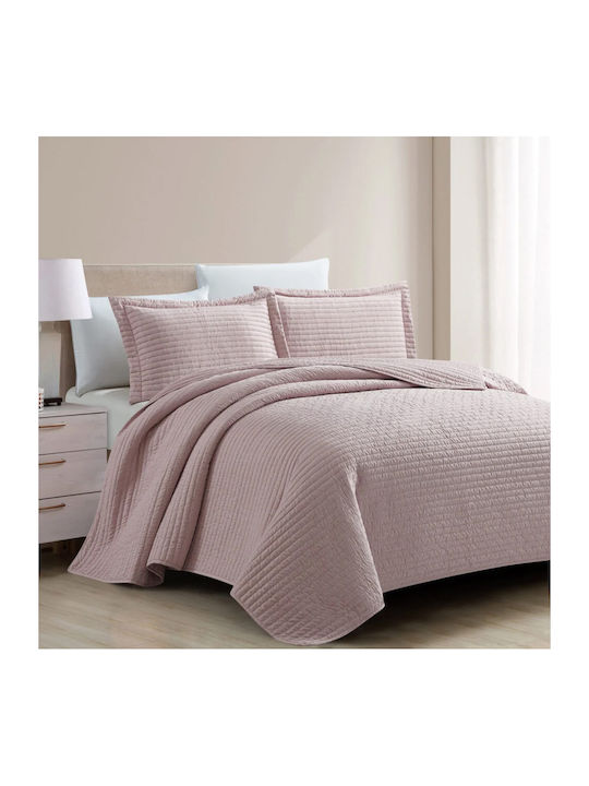 Liolios Home Κουβερλί King Size Dusty Rose 260x240cm