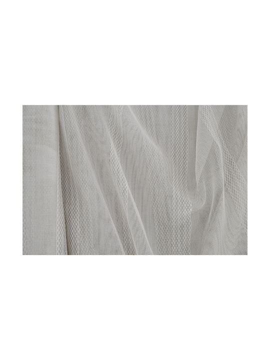 Saray Home Κουρτίνα με Τρέσα Λευκή 280x300εκ.