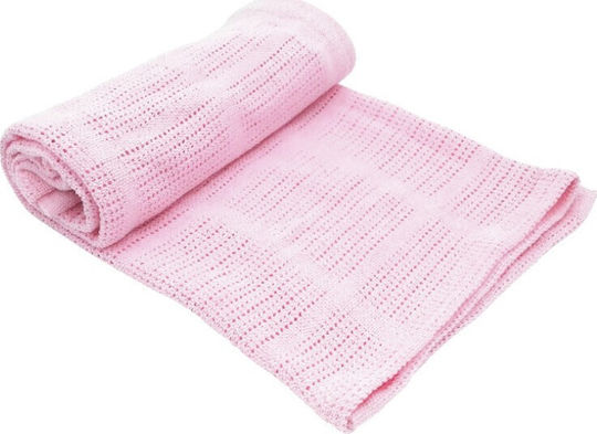 Kikka Boo Blanket Nursery Swaddling Blankets Cellular Cotton Pink 70x100cm