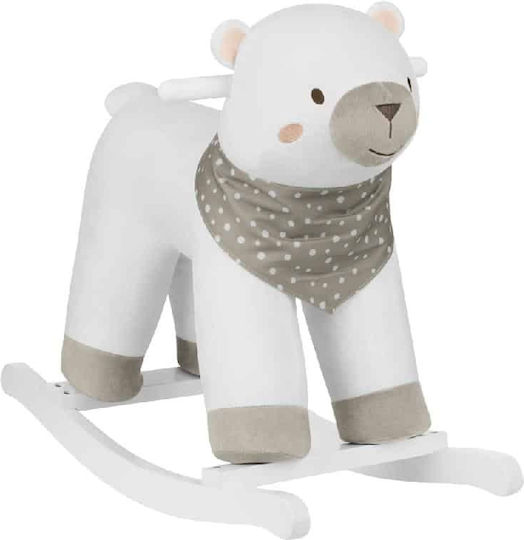 Kikka Boo White Bear Schaukelspielzeug Bär für 18++ Monate für ein Gewicht bis zu 30kg Weiß