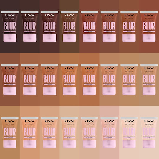 NYX Professional Makeup Bare With Me Blur Liquid Make Up 12 Medium Dark 30ml