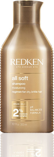 Redken All Soft Shampoos Reconstruction/Nourishment & Hydration for All Hair Types 300ml