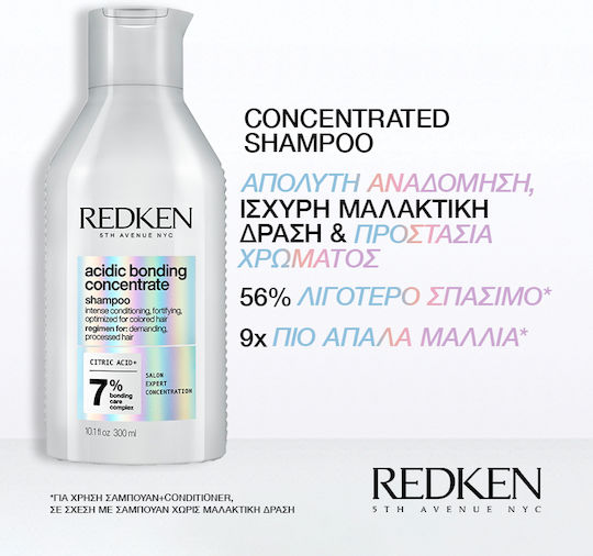 Redken Acidic Bonding Concentrate Σαμπουάν Διατήρησης Χρώματος για Βαμμένα Μαλλιά 300ml