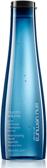 Shu Uemura Muroto Volume Pure Lightness Shampoos Shine for Fragile, Αντι-Θραύση Hair 300ml