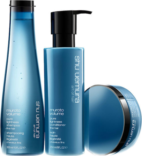 Shu Uemura Muroto Volume Pure Lightness Shampoos Shine for Fragile, Αντι-Θραύση Hair 300ml