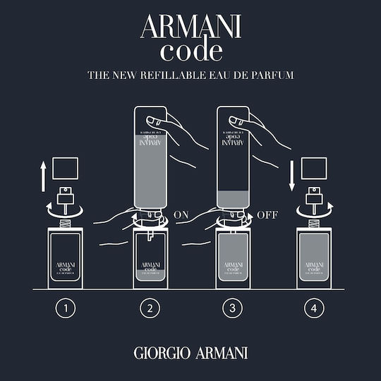 Armani Code Eau De Parfum Refillable Spray 50ml