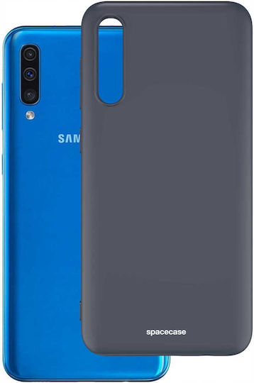 Spacecase Back Cover Σιλικόνης Μαύρο (Galaxy A50)