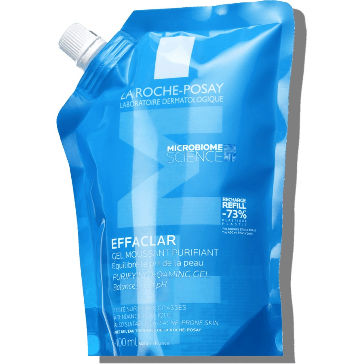 La Roche Posay Effaclar Refill Gel Καθαρισμού Προσώπου για Ακνεϊκές Επιδερμίδες 400ml