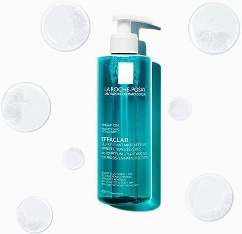 La Roche Posay Effaclar Micro-Peeling Gel Καθαρισμού Προσώπου για Ακνεϊκές Επιδερμίδες 400ml