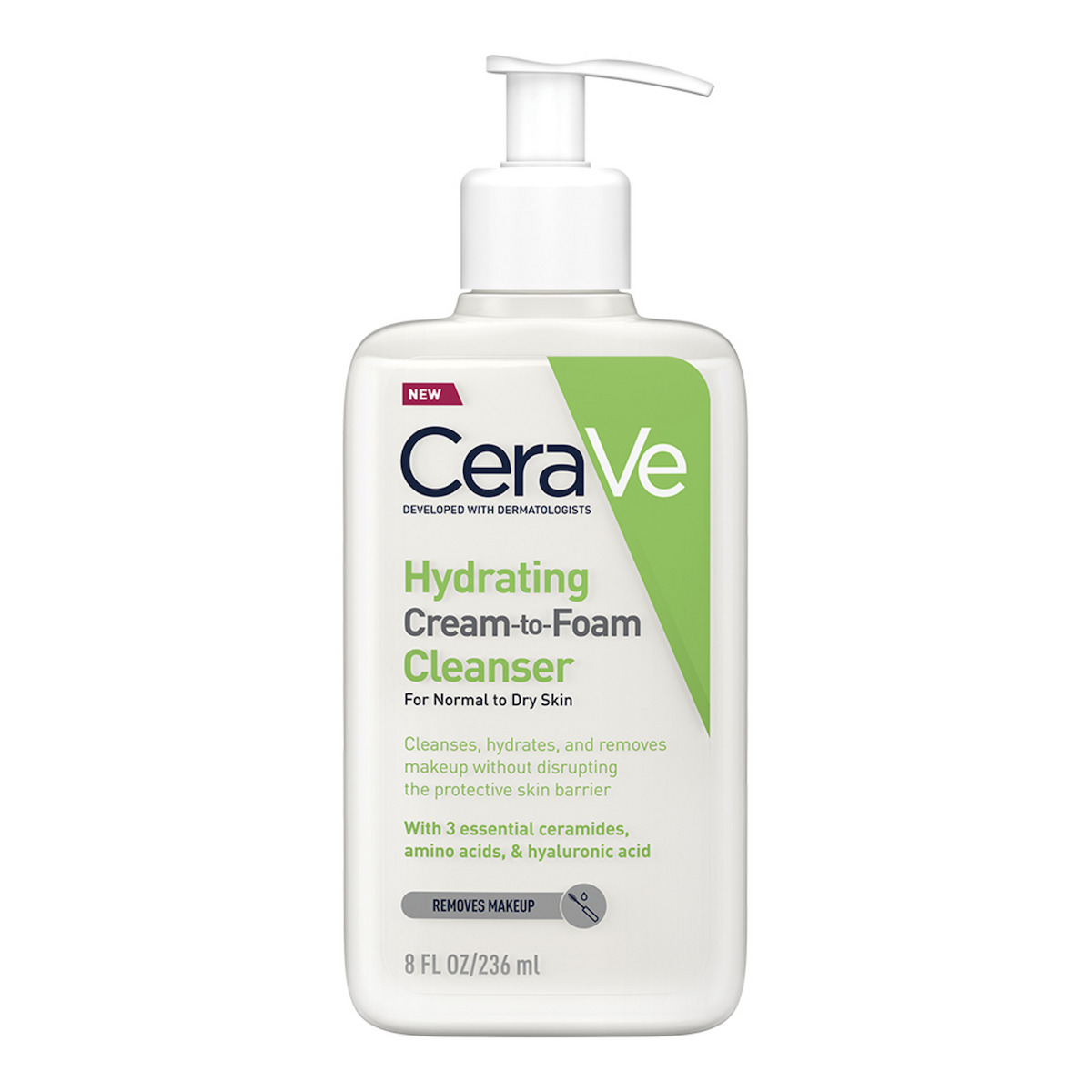CeraVe Hydrating Cream to Foam Κρέμα Καθαρισμού Προσώπου 236ml