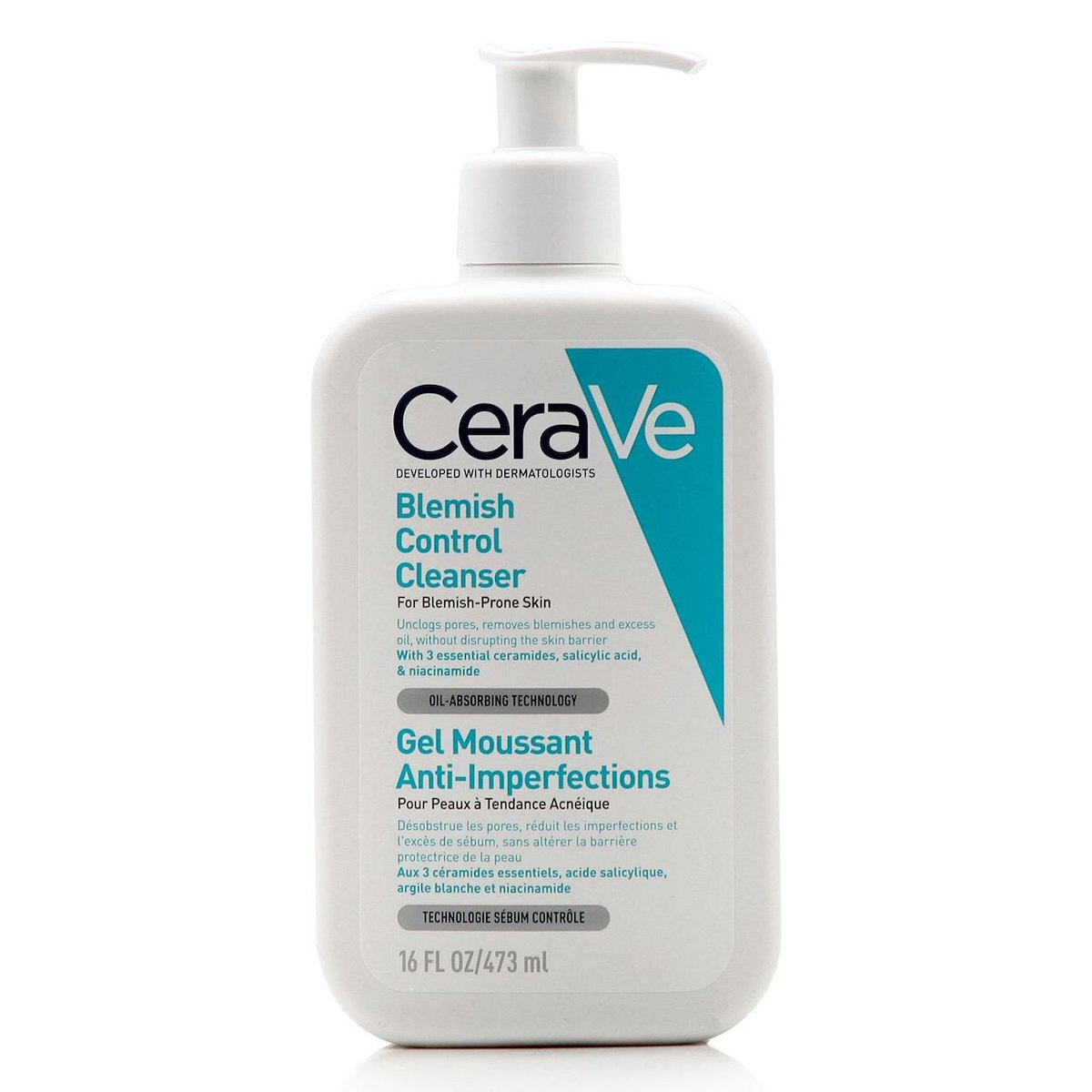 CeraVe Blemish Control Gel Καθαρισμού Προσώπου για Ακνεϊκές Επιδερμίδες 473ml