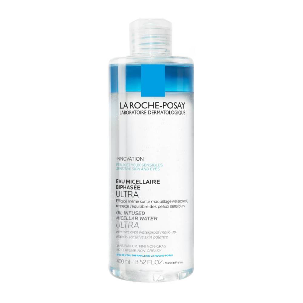 La Roche Posay Oil Infused Ultra Micellar Water Αφαίρεσης Αδιάβροχου Μακιγιάζ Προσώπου 400ml