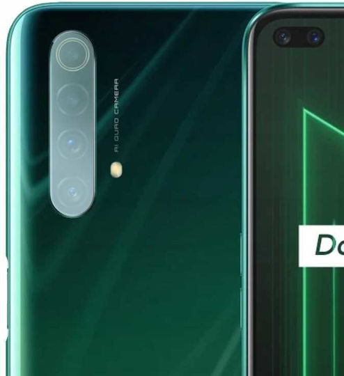 Spacecase Realme X50 Handy-Kameraschutz Transparentes Gehärtetes Glas