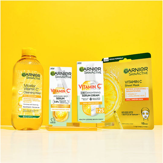 Garnier Skinactive Micellar Vitamin C Micellar Water Αφαίρεσης Μακιγιάζ Προσώπου 400ml