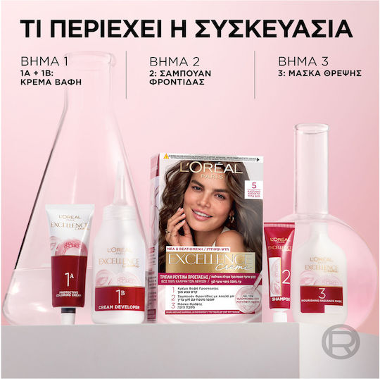 L'Oreal Paris Excellence Creme Vopsea de Păr 8 Blond Deschis 48ml