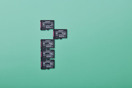 Kingston Canvas Select Plus microSDXC 64GB U1 A1 100MB/s с адаптер