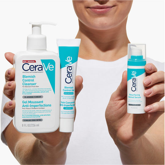 CeraVe Resurfacing Retinol Αντιγηραντικό Serum Προσώπου με Ρετινόλη & Νιασιναμίδη για Λεύκανση & Ακμή 30ml