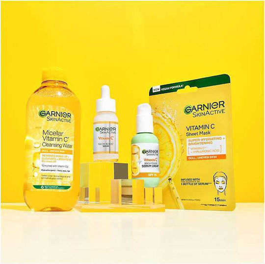 Garnier Skinactive Vitamin C Glow Booster Προσώπου με Βιταμίνη C & Νιασιναμίδη για Λάμψη & Πανάδες 30ml